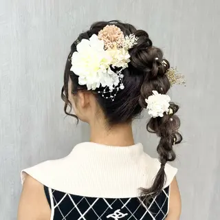 ロング ヘアアレンジ ヘアセット専門店 Rのヘアスタイル