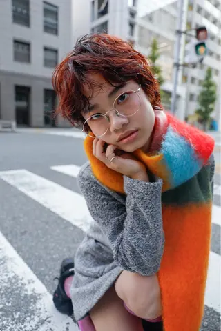 ショート 林本　南壱人/カット /パーマ/カラーのヘアスタイル