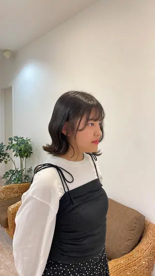 カラー ボブ/艶髪 soleilrukaのヘアスタイル