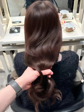 ロング 恵比寿韓国レイヤー× 艶透明感カラー大場のヘアスタイル