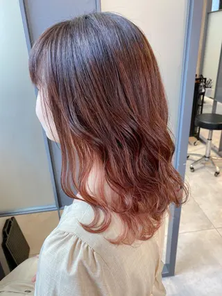 セミロング カラー 【透明感、艶髪】西村 有司のヘアスタイル