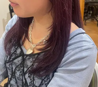 ロング 山口 里莉のヘアスタイル