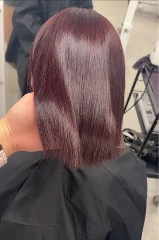 ミディアム カラー モテ艶🪄透明感カラ ー🦋RION🦋のヘアスタイル