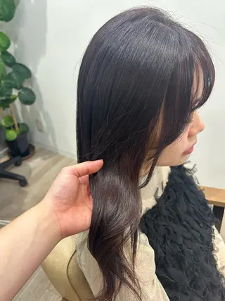ロング カラー 透明感カラー レイヤー/むつきのヘアスタイル