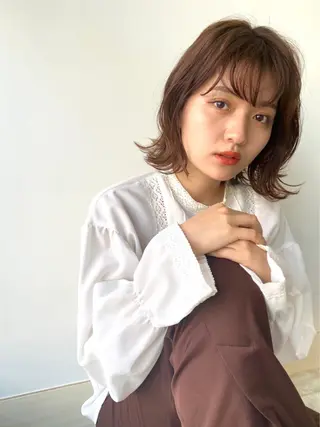 ミディアム カラー 髪質改善サロン Canon bellのヘアスタイル