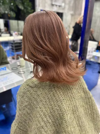 セミロング カラー 艶カラー/カラー モデル募集中/シンヤのヘアスタイル