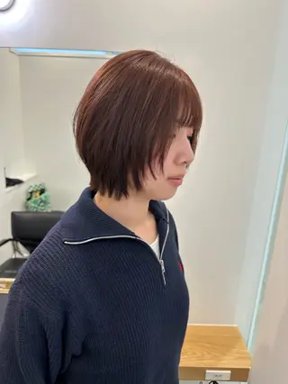 ショート カラー レイヤー/ナチュラル 💐nao.のヘアスタイル