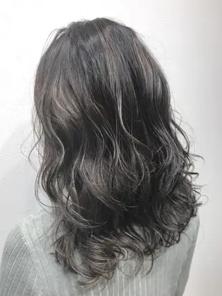 セミロング カラー 酸性ストレート/ブリ ーチなし/中村 匠のヘアスタイル