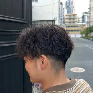 パーマ レイヤーカット/ 透明感カラー/ きよのヘアスタイル