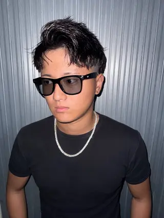 メンズ うる艶🫧寒色カラー 💜🦋🫧ミズキのヘアスタイル