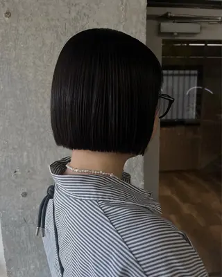 ショート オリーブ/レイヤー/ 酸性ストレート/ゆなのヘアスタイル