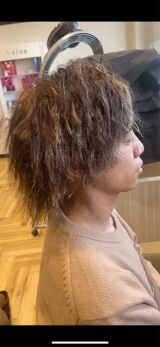 カラー パーマ 中村 誠也のヘアスタイル
