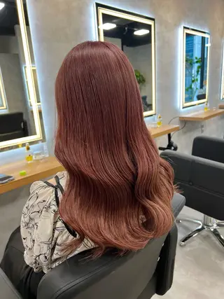 ロング カラー パーマ ヘアアレンジ 透明感ブリーチカラー 🌈TOMOHIROのヘアスタイル