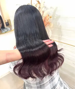 ロング カラー 🩶mana🩶艶髪 /カラーオンカラーのヘアスタイル