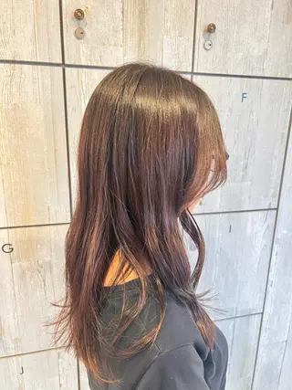 ロング カラー れいな🌼 ボブ･艶カラー🌼のヘアスタイル