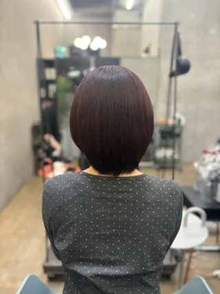 ショート 透明感カラー/赤み消 しカラー/もものヘアスタイル