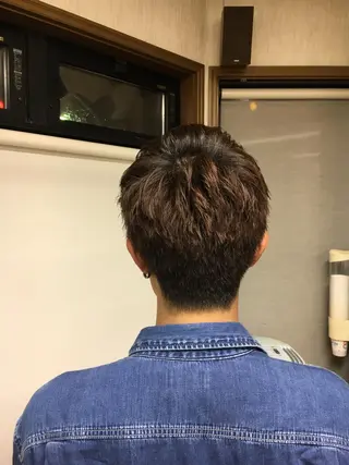 ショート メンズ 牧 颯斗のヘアスタイル