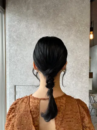セミロング ヘアアレンジ 🫧ヒシダアキ taboo.i🫧のヘアスタイル