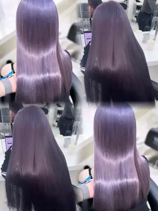 ロング カラー 🖤ハイトーン× レイヤー🖤SARAのヘアスタイル