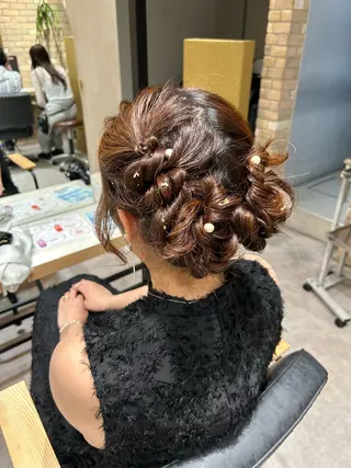 ロング ヘアアレンジ レイヤー/nail COCOROのヘアスタイル