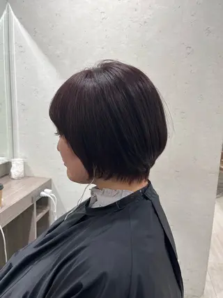 ショート カラー 縮毛矯正 特化生田のヘアスタイル
