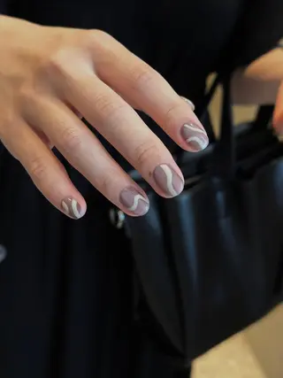 ショート カラー パーマ ヘアアレンジ メンズ キッズ ネイル マツエク・マツパ アイブロウ ar. harajukuのネイルデザイン