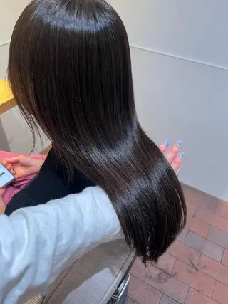 セミロング マンツーマン 縮毛矯正/マユコのヘアスタイル