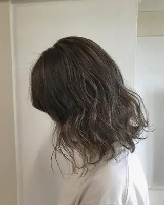 ミディアム カラー ヘアアレンジ GiseL天神カラー 髪質改善/ブリーチのヘアスタイル