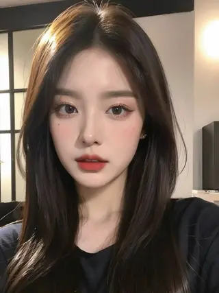 ロング 大人っぽ中韓レディ ヘア🤍MAOのヘアスタイル