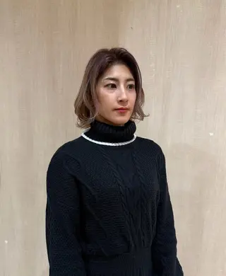 ミディアム 藤森 希美のヘアスタイル