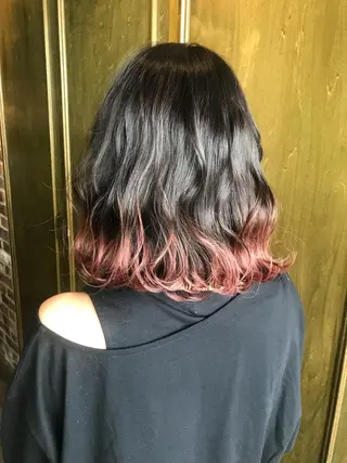 ミディアム カラー パーマ ヘアアレンジ キッズ ネイル マツエク・マツパ 野田 修平のヘアスタイル