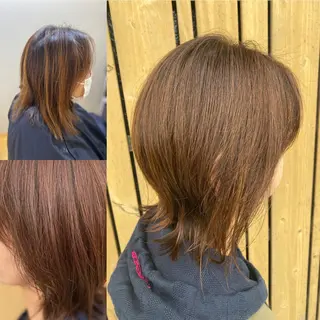 ミディアム くせ改善師 髪質改善師ゴトウのヘアスタイル