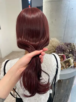 セミロング ♡似合わせハイトーン ♡maiのヘアスタイル