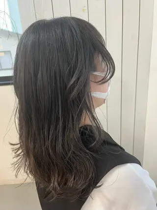 セミロング 阪神西宮★JUNO 川﨑温子のヘアスタイル