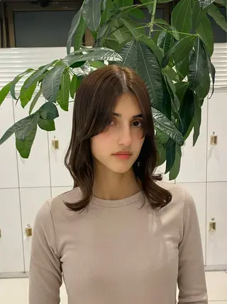 カラー 🎀TEN🎀 オリーブベージュのヘアスタイル