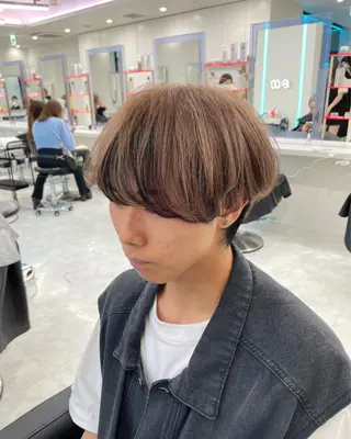 カラー メンズ 大人っぽ♡上品な暖色 ♡ブリーチなし♡のヘアスタイル