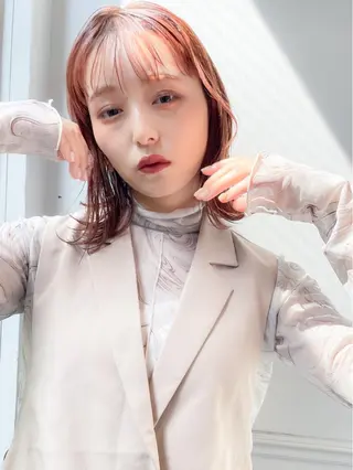 ミディアム カラー ✨カラー支持No.1 🧸ワキ カナコ🧸のヘアスタイル