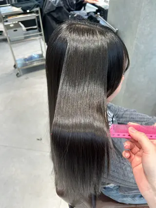 ロング ninaアイドル前髪 ×透明感🎀のヘアスタイル