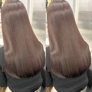 ロング 透明感カラー🪿🤍 顔まわりカットのヘアスタイル