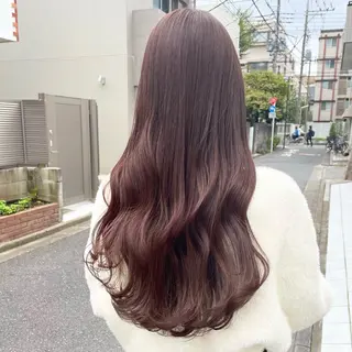 ロング カラー ヘアアレンジ kitin 吉祥寺 山岸花のヘアスタイル