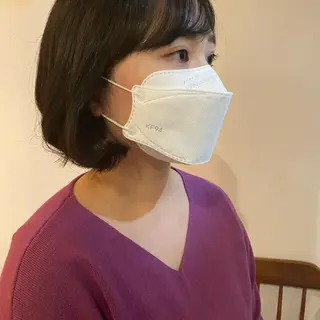 ミディアム ショート& パーマ　坂本のヘアスタイル