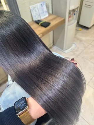 ロング カラー さら艶レイヤーカット 🩶Suzuneのヘアスタイル