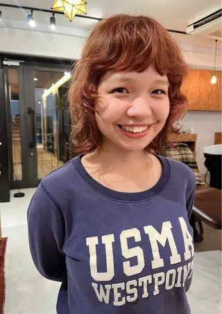 パーマ 暖色/パーマ 🌼クニトウメイのヘアスタイル