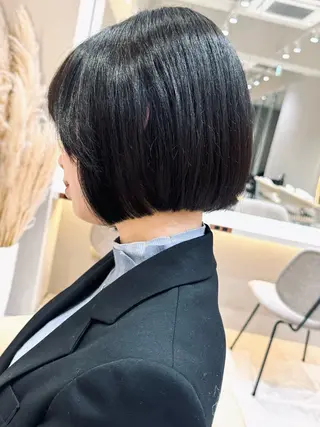 ミディアム 🩵縮毛矯正・ボブ 岩原朋也🩵のヘアスタイル