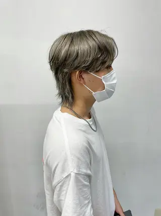 ショート カラー パーマ ヘアアレンジ メンズ キッズ ネイル マツエク・マツパ スパイキー/フェザー /波巻き/かいとのヘアスタイル
