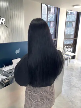 ロング うる艶ストレート♡透 明感カラー♡かずまるのヘアスタイル