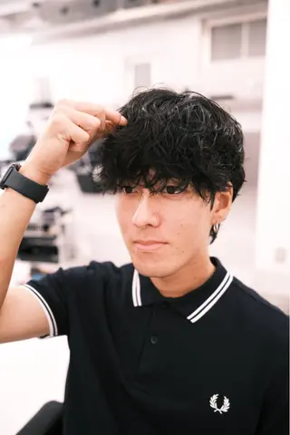 ショート パーマ メンズ メンズショート /梶本秀亮のヘアスタイル