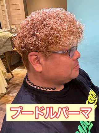 ショート パーマ メンズ メンズパーマ&メンズ 縮毛矯正/平野/渋谷のヘアスタイル