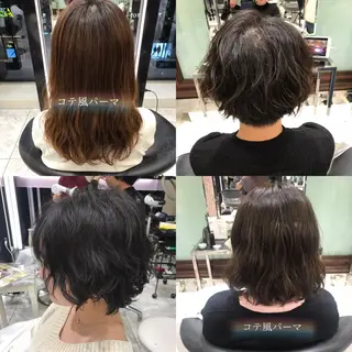 ミディアム デジタルパーマ🫧 韓国風ヘア🫧サクラのヘアスタイル