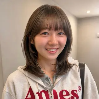 ミディアム カラー SAKI 新宿のヘアスタイル